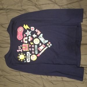 The Children’s Place Girls Emoji Heart Long Sleeve Graphic Tee